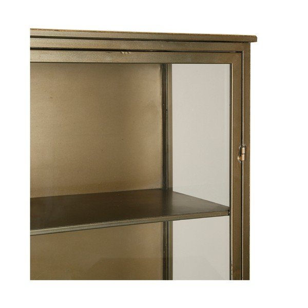 Vitrină aurie din metal 47,5x170 cm Dagenham – Côté Table-image-3