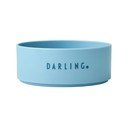 Bol pentru copii Design Letters Mini Darling, ø 11 cm, albastru deschis