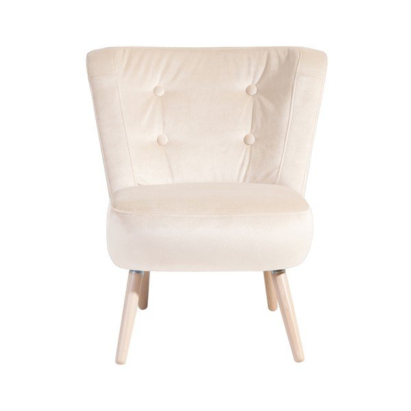 Fotoliu Max Winzer Neele Velvet, crem-image-2