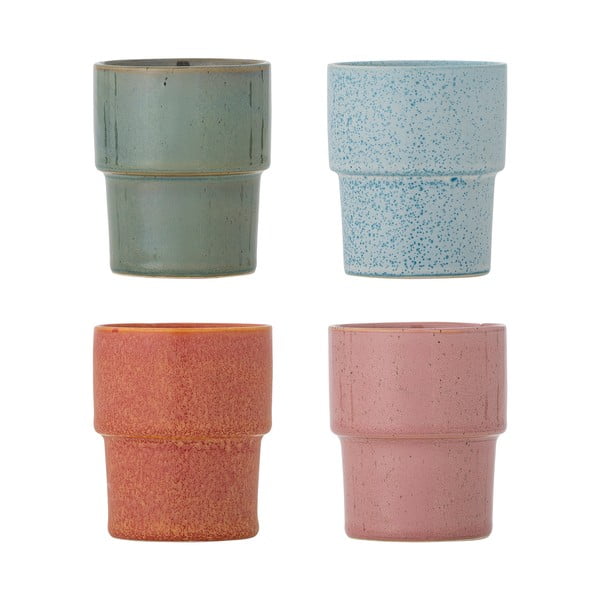 Cești 4 buc. pentru espresso din gresie 150 ml Ewan – Bloomingville