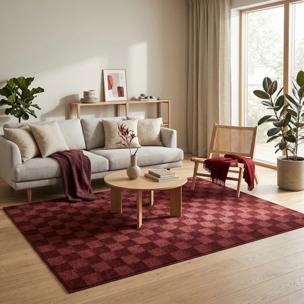 Covor burgundy 160x230 cm Mosaic – ESTE-image-3