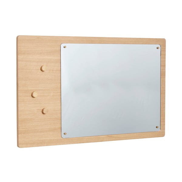 Oglindă de perete cu ramă din lemn 80x50 cm Split – Hübsch-image-3