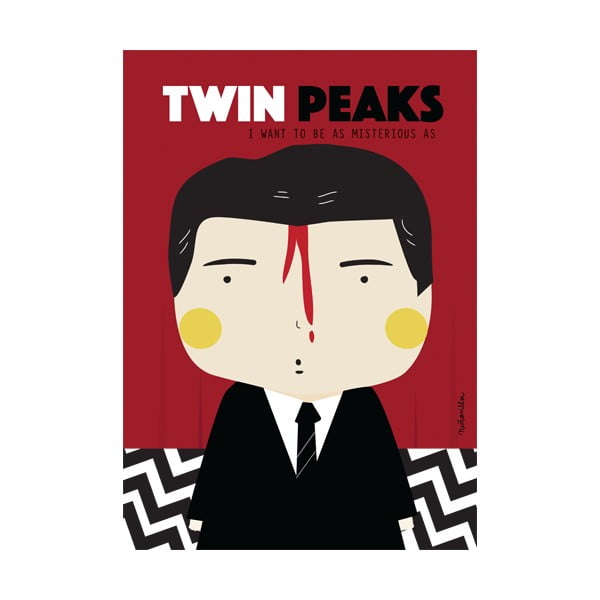 Poster NiñaSilla Twin Peaks, 21 x 42 cm