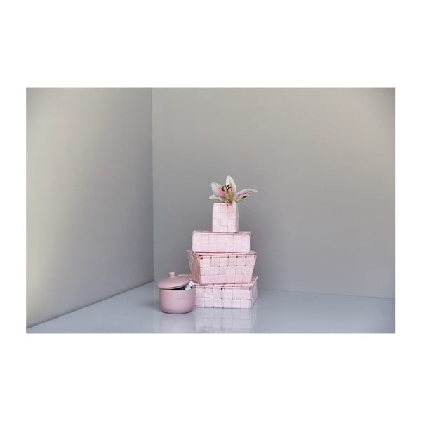 Coș cu capac Wenko Adria, roz-image-4