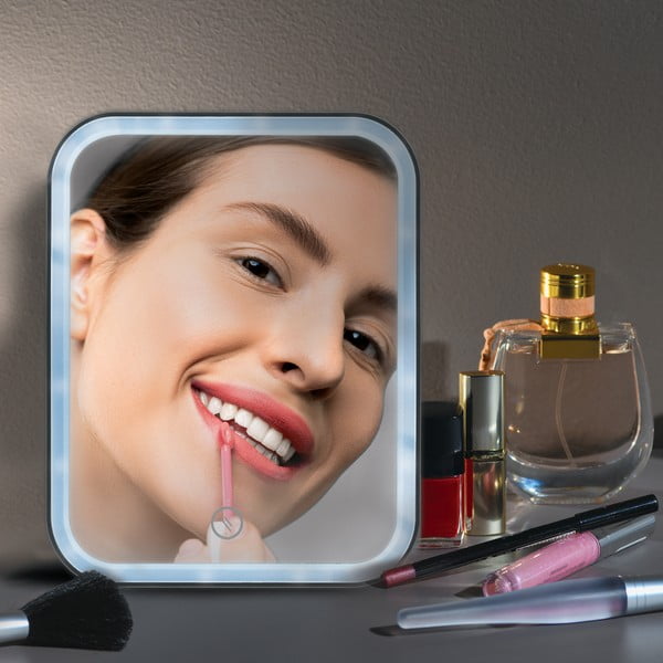 Oglindă cosmetică cu led 15x20 cm Ania – MSV-image-1