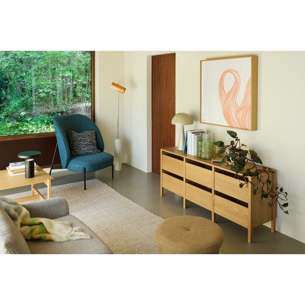 Comodă în culoare naturală cu aspect de lemn de stejar 150x65x40 cm Forma – Hübsch-image-4