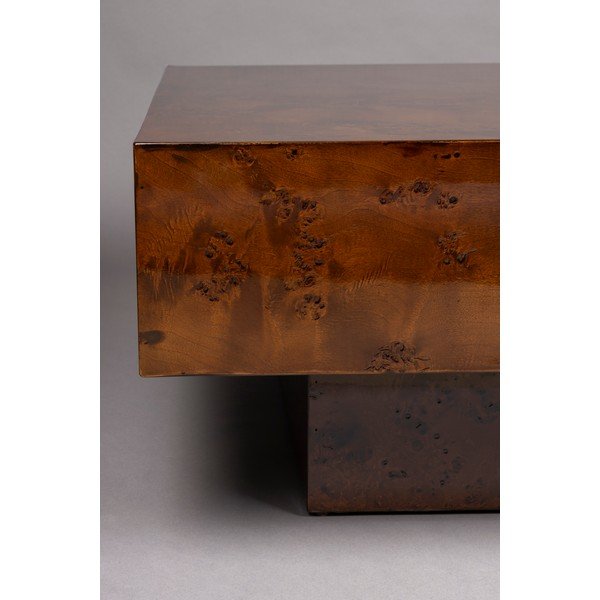 Măsuță de cafea în culoare naturală închisă cu aspect de lemn de nuc 90x90 cm Quinn – Dutchbone-image-4