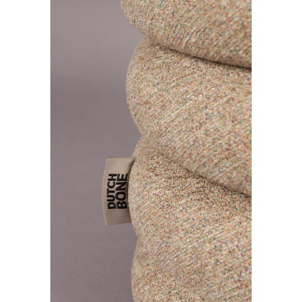 Taburet bej cu tapițerie din țesătură bouclé Fern – Dutchbone-image-2
