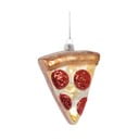 Ornament de Crăciun lucrat manual din sticlă 10 cm Pizza Slice – Sass & Belle
