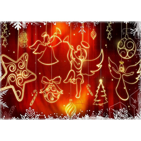 Covor Vitaus Christmas Period Hanging Shapes, 50 x 80 cm