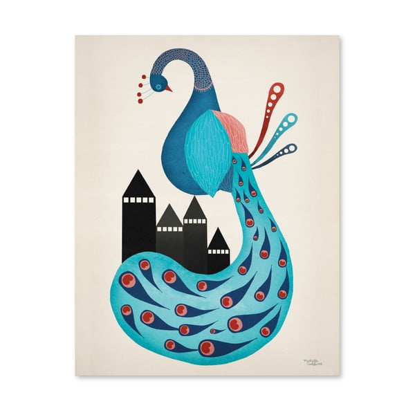 Poster Michelle Carlslund Peacock, 30 x 40 cm