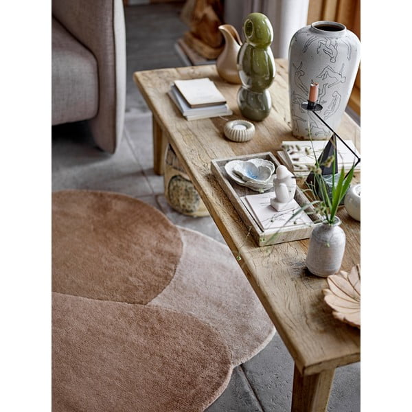 Covor maro din lână 110x140 cm Denton – Bloomingville-image-2