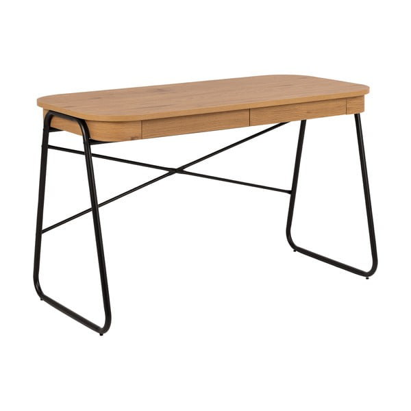 Birou cu blat cu aspect de lemn de stejar 60x120 cm Blueton – Actona-image-4