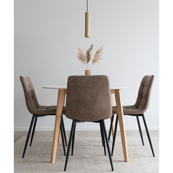 Scaune de dining maro deschis 2 buc. Moseby – Bonami Essentials-image-1