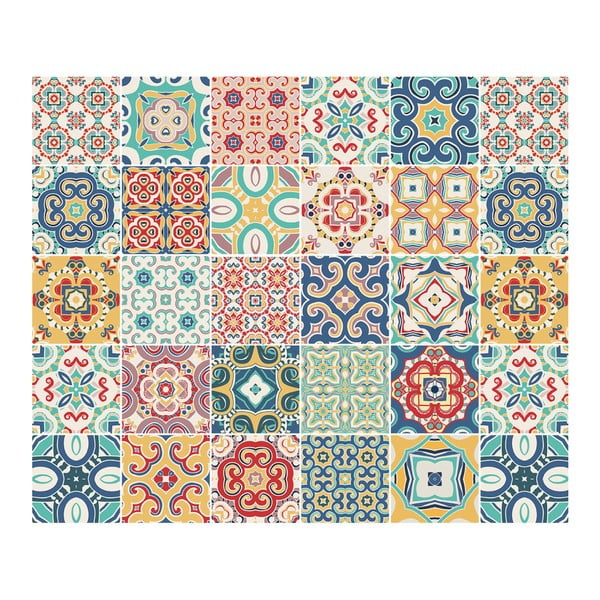 Set 30 autocolante de perete Ambiance Jael, 10 x 10 cm-image-3