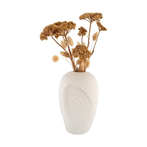 Vază crem din ceramică (înălțime 19,5 cm) Face – House Nordic-image-3