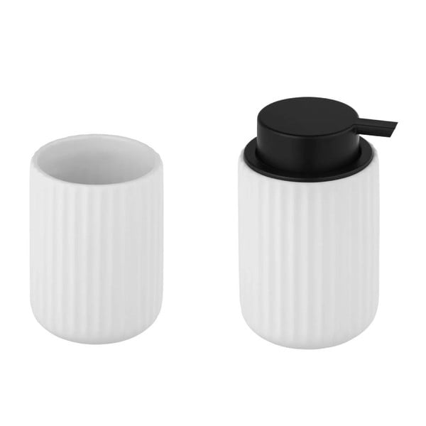 Set de accesorii de baie alb din ceramică Belluno – Wenko