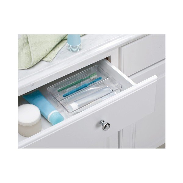Organizator InterDesign Rain, lungime 24 cm, alb-image-1