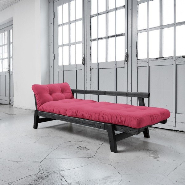 Canapea extensibilă Karup Step Black/Magenta-image-3