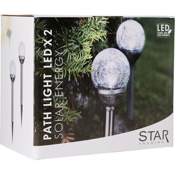 Corpuri de iluminat pentru exterior LED 2 buc. tip țepușă, de sol solare ø 8 cm Balls – Star Trading-image-3