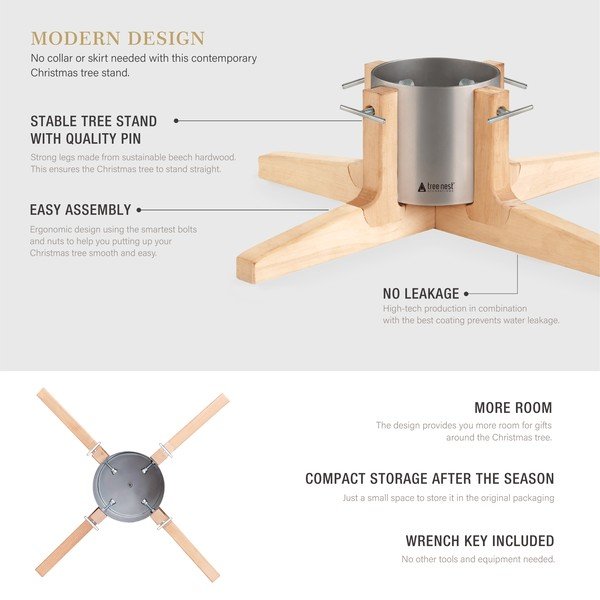 Suport brad de Crăciun Tree Nest Rustic-image-3