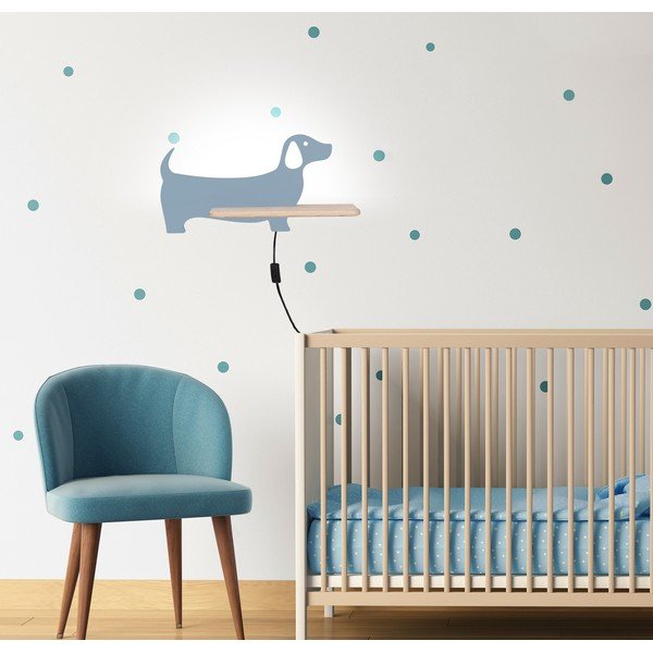 Corp de iluminat pentru copii albastru Dog – Candellux Lighting-image-1