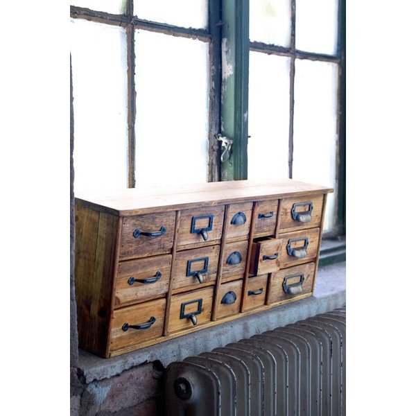 Comodă în culoare naturală deschisă din lemn de pin suspendată 67x25x14 cm Klas – Ellos Home-image-3