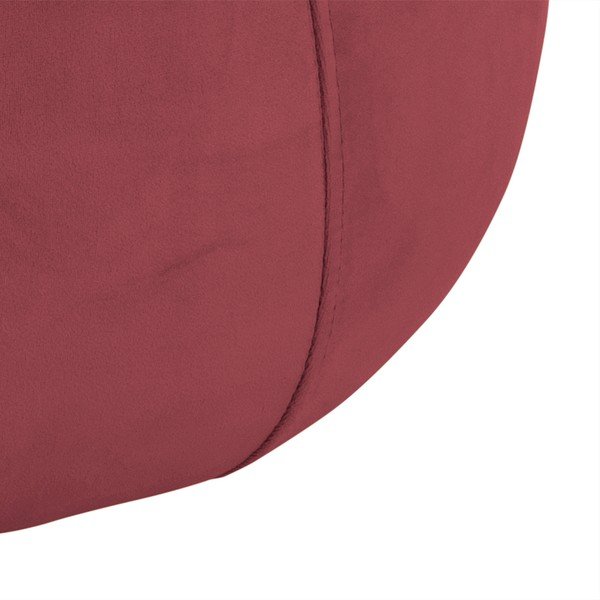 Puf cu husă din catifea Actona Mie, ⌀ 60 cm, roz coral-image-3