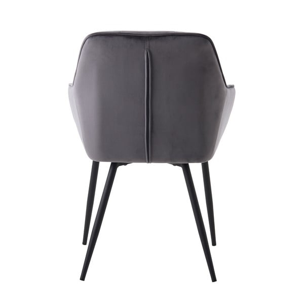 Set de scaune de sufragerie gri cu cotiere 2 buc. tapițat Nolan Square – Unique Furniture-image-4