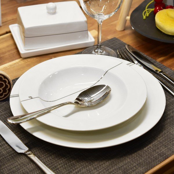 Tacâmuri argintii din oțel inoxidabil 24 buc. Mirror – Orion-image-1