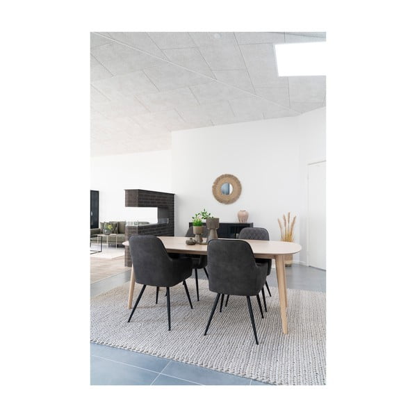 Covor crem din lână 160x230 cm Mandi – House Nordic-image-2