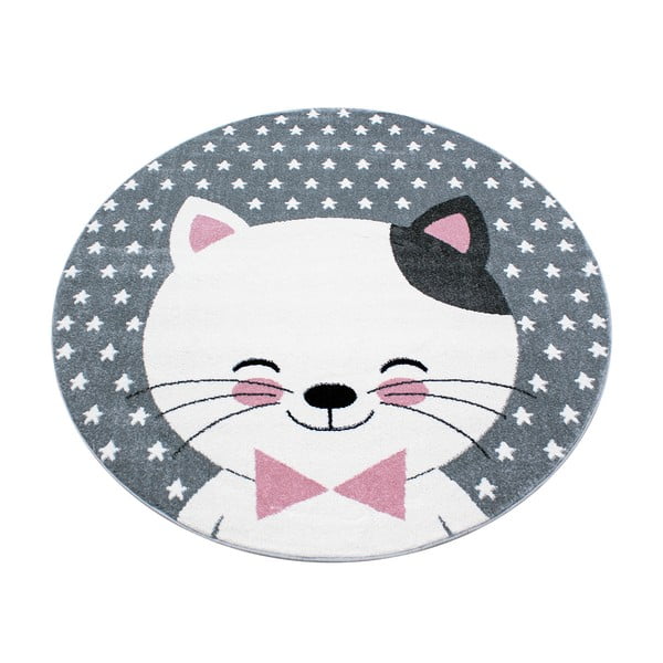 Covor pentru copii roz/gri ø 120 cm Kids – Ayyildiz Carpets
