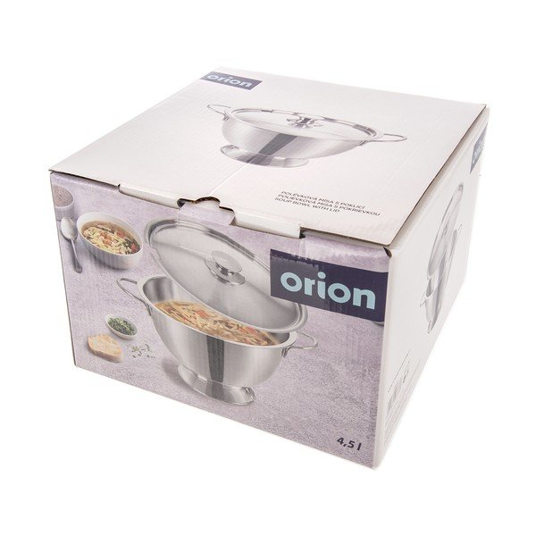 Bol argintiu din oțel inoxidabil ø 26 cm – Orion-image-4