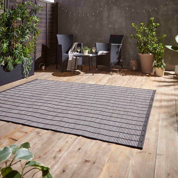 Covor de exterior gri închis 120x170 cm Santa Monica – Think Rugs-image-2