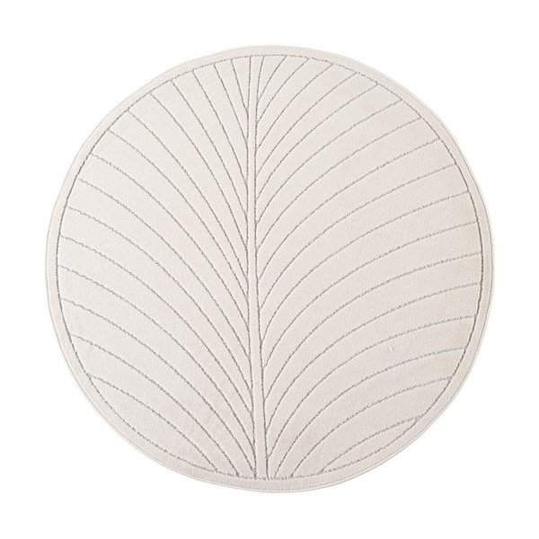 Covor pentru exterior și interior crem rotund ø 120 cm Nova 1204 – Ayyildiz Carpets