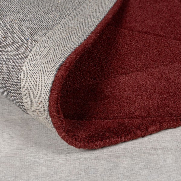 Covor burgundy țesut manual din lână 160x230 cm Shard Red – Flair Rugs-image-2