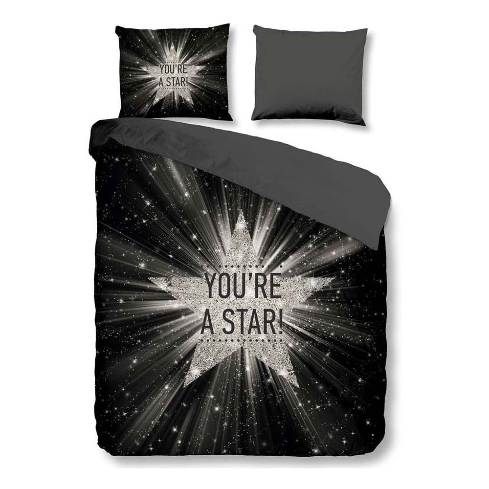 Lenjerie de pat din micropercal Muller Textiels Stars, 200 x 200 cm