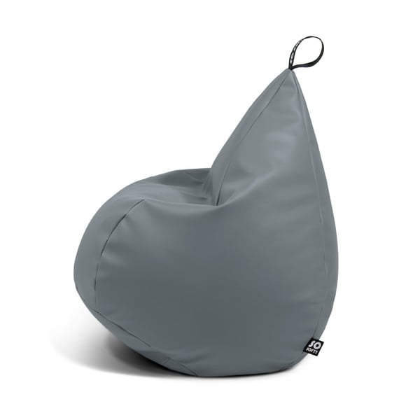 Fotoliu bean bag portocaliu cu tapițerie din imitație de piele Drop XL – So Soft?-image-2