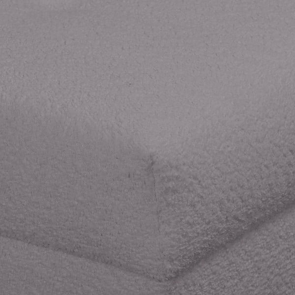 Taburet gri închis cu tapițerie din stofă bouclé Ariella – Ropez-image-4