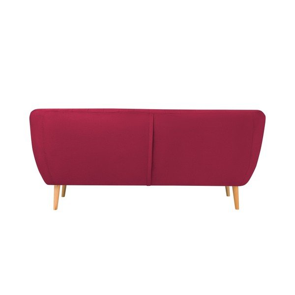 Canapea cu tapițerie din catifea Mazzini Sofas Sardaigne, 188 cm, roz închis-image-3