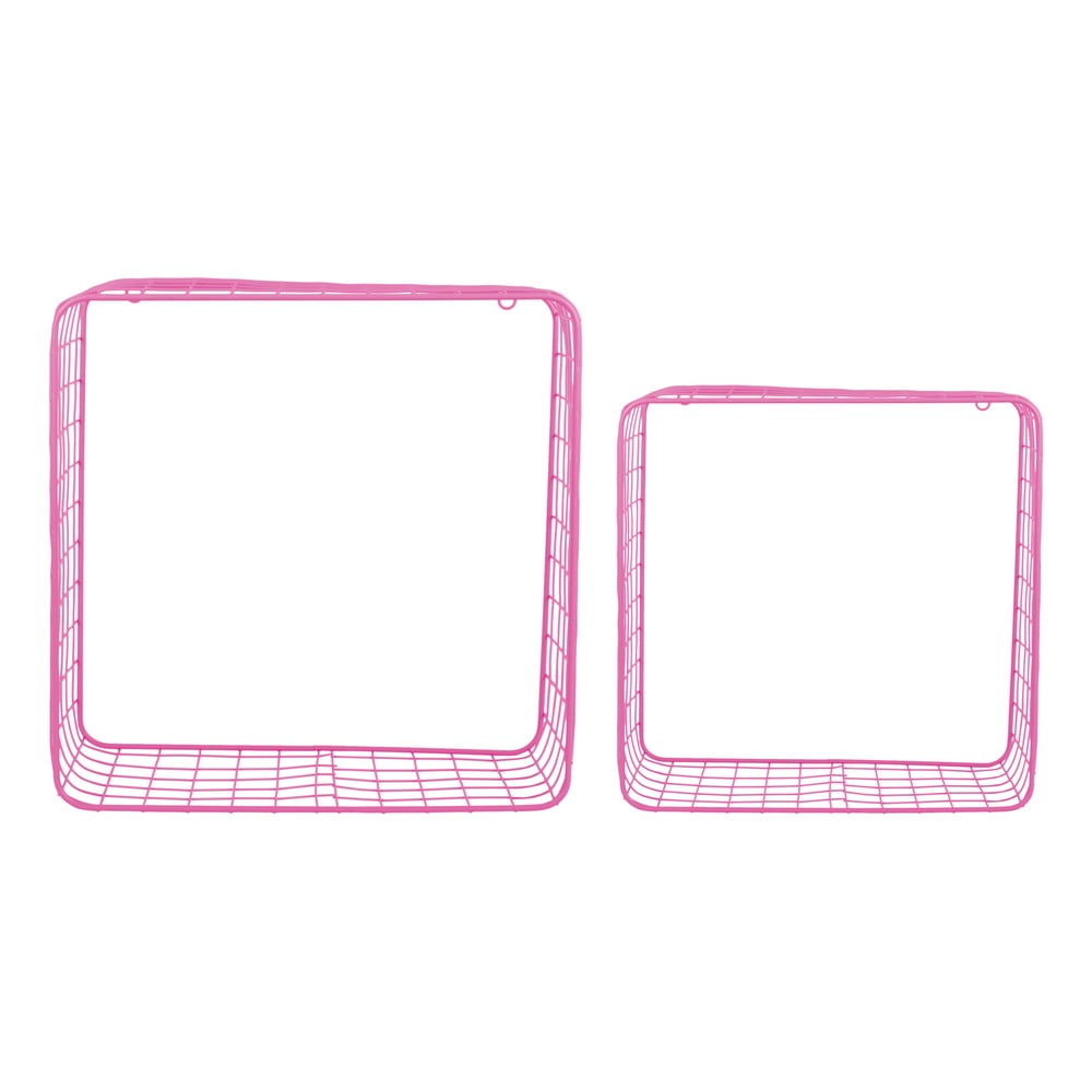Rafturi roz 2 buc. din oțel 35 cm Reja – PT LIVING