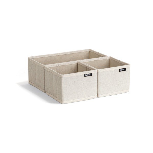 Organizatoare pentru sertare 3 buc. din material textil Soft Storage – Bigso-image-4