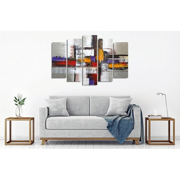Tablou pe pânză din 5 piese Abstract-image-2