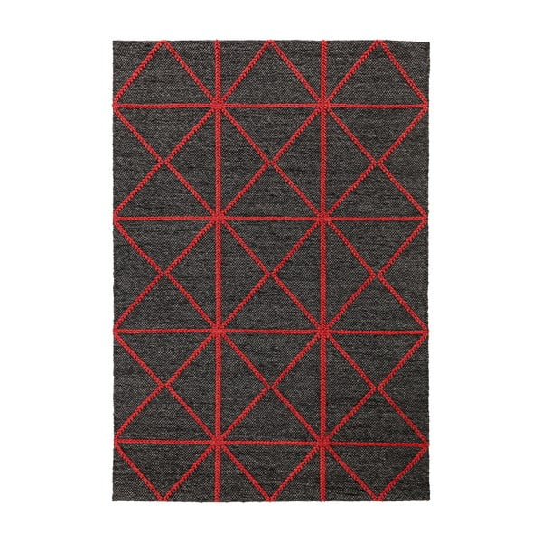 Covor Asiatic Carpets Prism, 160 x 230 cm,negru-roșu
