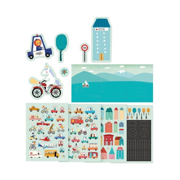 Set 150 de stickere detașabile Londji My city-image-2
