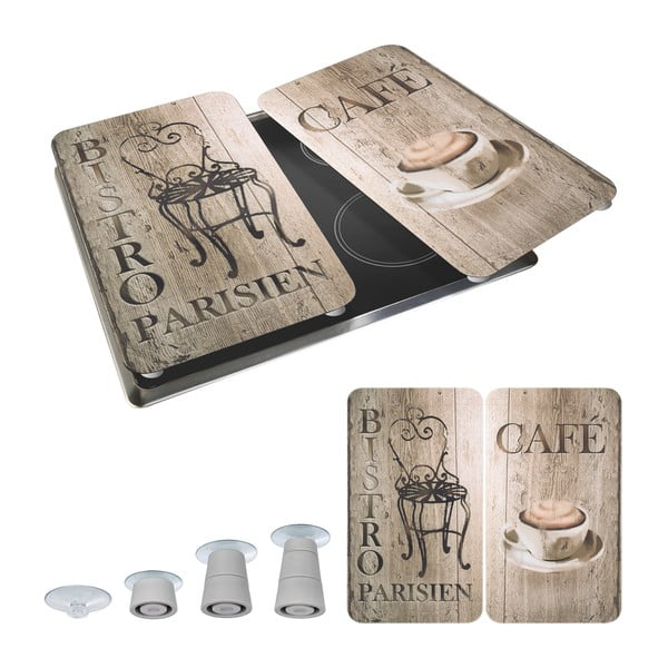 Set 2 protecții din sticlă pentru aragaz Wenko Bistrot, 52 x 30 cm-image-3
