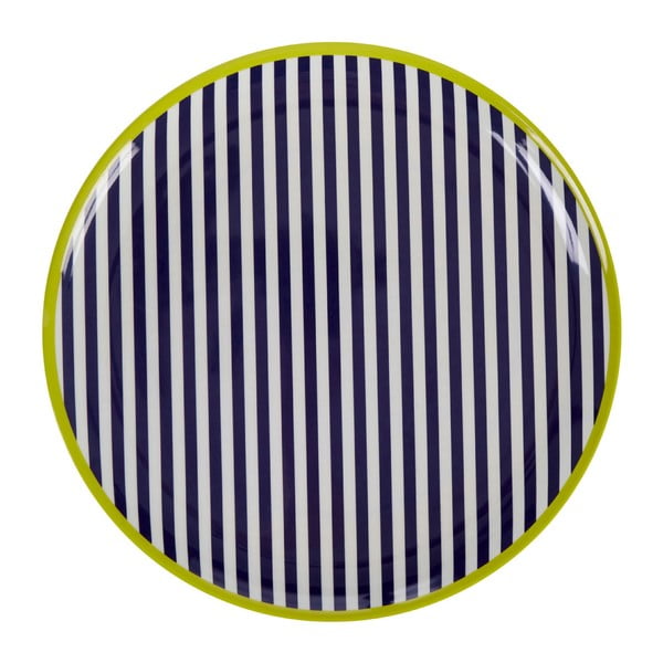 Farfurie Premier Housewares Mimo Stripes, ⌀ 36 cm, alb - negru