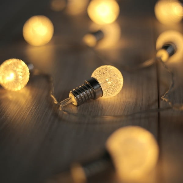 Ghirlandă luminoasă cu LED în formă de mărgele DecoKing Cicle, 2,4 m, 20 beculețe-image-1