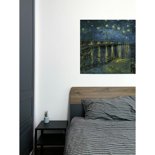 Tablou - reproducere 90x70 cm The Starry Night, Vincent van Gogh – Fedkolor-image-1