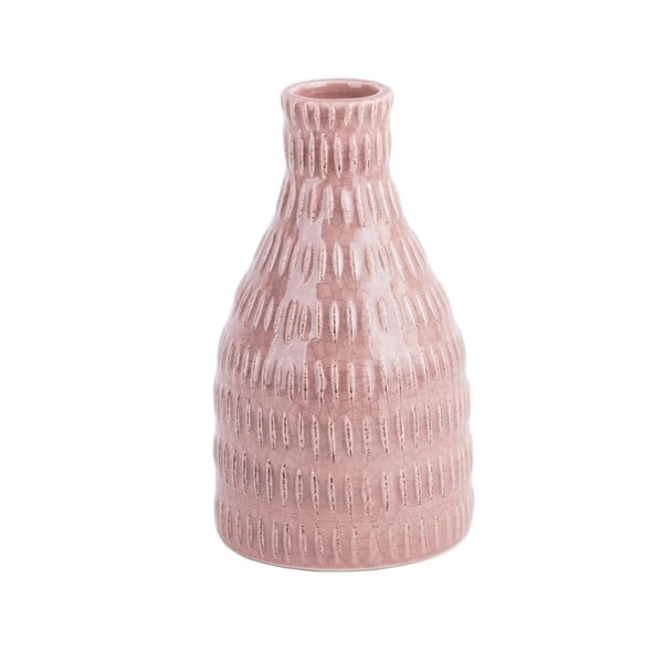 Vază din ceramică PT LIVING Nostalgia, înălțime  16 cm, roz deschis-image-2